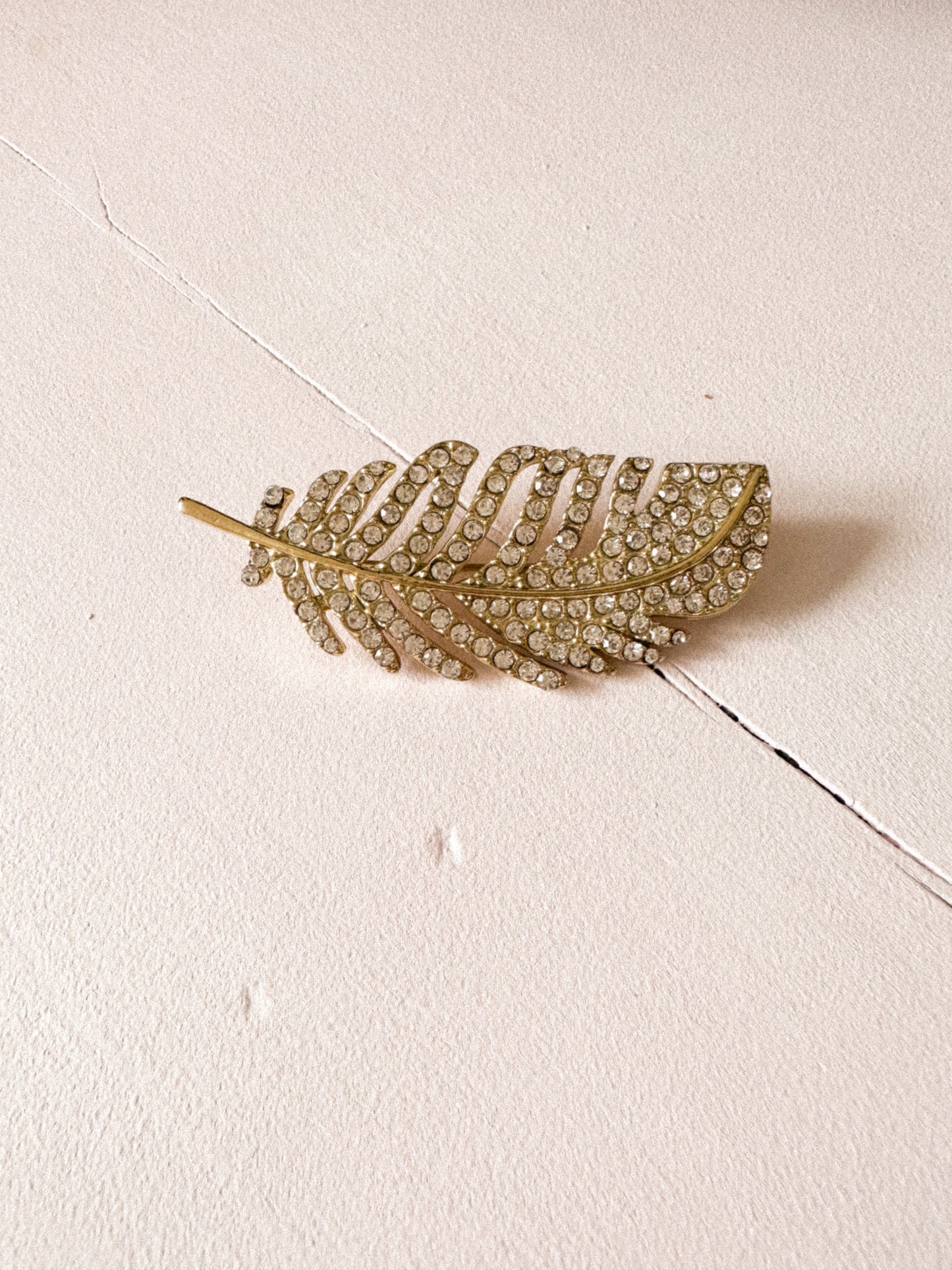 FEATHER brooch