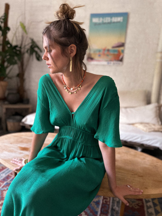 Green dress ADELA